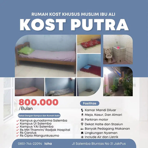 Kost Ibu Ali Salemba Bluntas