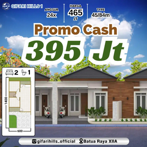 Promo 1 unit Rumah minimalis KPR melalui developer jl.batua Makassar