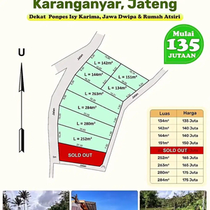 PROMO tanah murah Tawangmangu Karanganyar Jateng