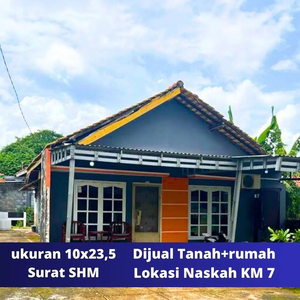 rumah siap huni dijual area naskah 3 dekat gramedia km 7