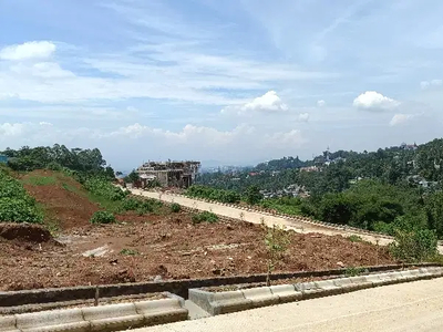 Tanah dijual di dago view kota dan lembah hijau pegunungan bandung