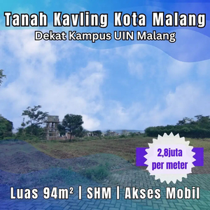 Tanah Kavling Kota Malang Dekat Kampus UIN