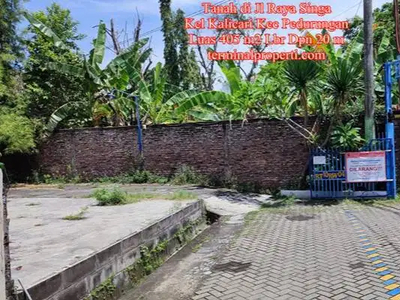 Tanah SHM Pagar Bumi 405 m2 di Jl Singa Utara Kalicari Pedurungan Ko