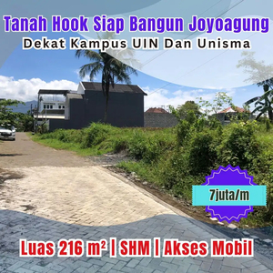 Tanah Siap Bangun Posisi Hook Joyoagung Dekat Kampus UIN Malang