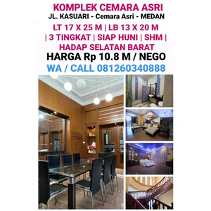 DI JUAL 1 UNIT VILLA HOOK SIAP HUNI DI KOMPLEK CEMARA ASRI