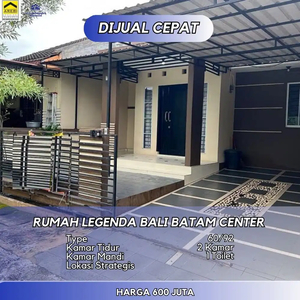 Dijual Cepat Butuh Uang Banget Rumah Legenda Bali Batam Center