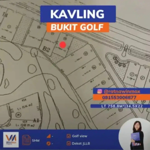 Dijual Kavling Bukit Golf Citraland Golf View