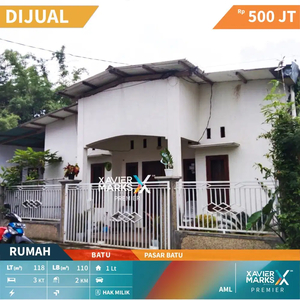 Dijual Rumah Batu Malang Strategis Dekat Pasar Batu