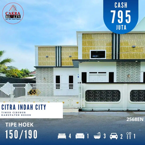 Dijual rumah dicitra indah city bogor posisi rumah hoek siap huni