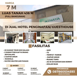 Dijual rumah penginapan/hostel