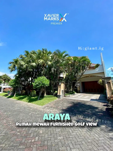 DISEWAKAN RUMAH SUPER MEWAH GOLF VIEW DI ARAYA FULL FURNISH