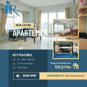 For rent Luxury 3 BR Furnished Apartement Maqna Residences City View