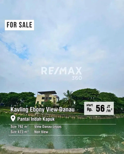 Kavling Dijual PIK EBONY VIEW DANAU UK 792m2 EKSLUSIF CLUSTER at Jakut