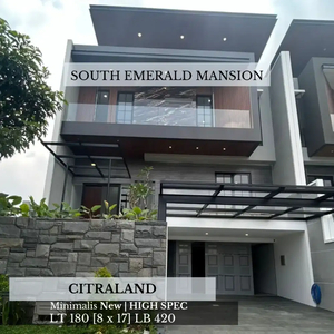 New Smart Home Minimalis Citraland South Emerald Mansion Dekat Gwalk