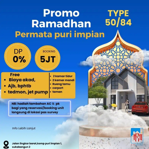 promo bulan ramadhan tanpa Dp cukup booking 5 juta saja