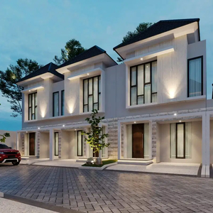 RUMAH 2 LANTAI CLUSTER DI JALAN RAYA