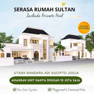 Rumah 2 lantai dengan Kolam Renang di Sleman Yogyakarta