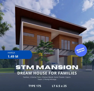 Rumah 2 lantai lokasi strategis Jl STM Medan Amplas