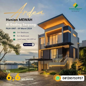 Rumah Ardea Heron Summarecon Serpong menawarkan high-class living 6man