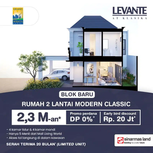 Rumah baru launching grand wisata Bekasi rumah 3 in 1