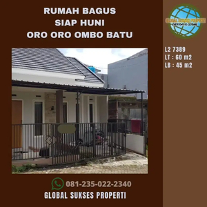 Rumah Minimalis dekat BNS di Oro Oro Ombo Batu