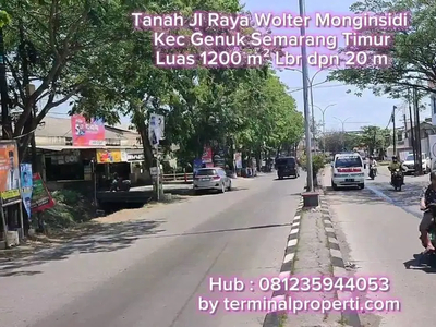 Tanah Jl raya Woltermonginsidi Genuk Semarang Timur Dkt Pelabuhan dn K