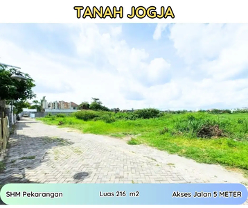 Tanah Jogja Dijual Sleman Hanya 7,5 Jt/m SHMP