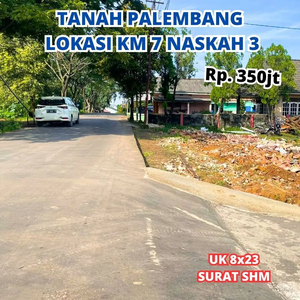 Tanah Palembang Dekat Gramedia world km 7 siap bangun