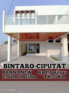 Rumah Baru Cluster Di Bintarodekat Stasiun Jurang Mangu Bintaro