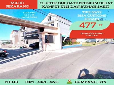 CLUSTER 2 LANTAI GUMPANG KARTASURA DEKAT RS ORTOPEDI SOLO