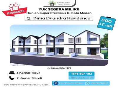 DIJUAL RUMAH 2 LANTAI DIBIMA DYANDRA HUNIAN TERNYAMAN STRATEGIS MEDAN