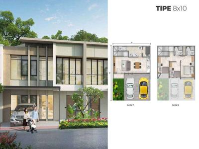 Dijual Rumah Cluster Dallas Type Olive 8x10 PIK2