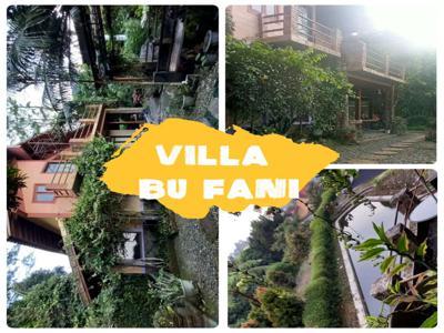 Dijual Villa Bu Fani Bogor, luas tanah 5115 m2, sejuk dan asri.
