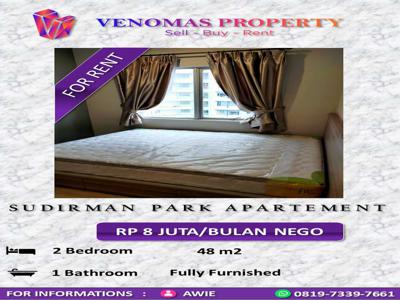 Disewakan Apartement Sudirman Park 2 Bedrooms Furnished Lantai Tinggi
