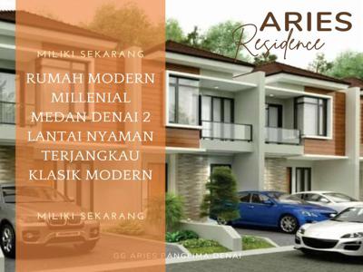 RUMAH MEWAH 2 LANTAI ARIES RESIDNCE MILLENIAL MODERN NYAMAN TERLARISS