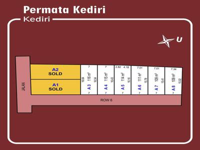 Tanah Kavling Kediri Mojoroto Angsur 12x Tanpa Bunga