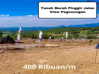 Tanah Murah View Pegunungan Pinggir Jalan Bogor