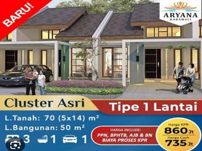 Cluster ASRI ARYANA Hunian Nyaman & Asri, Dilengkapi Fasilitas2 Oke