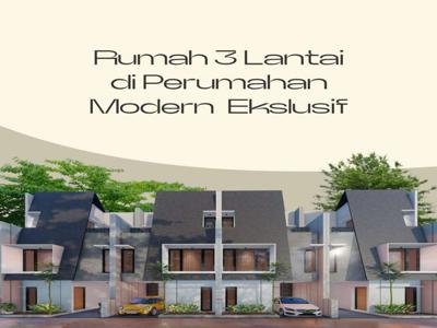 Cluster konsep 2½ lantai di Depok 2 tengah Sukmajaya Depok