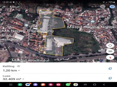 DIJUAL BANGUNAN HITUNG TANAH SEMARANG-KENDAL JALAN PROTOKOL STRATEGIS