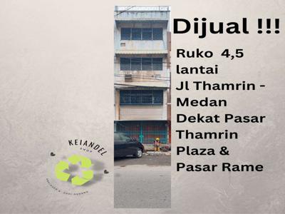 Dijual Ruko 4.5 lantai di Jl Thamrin Medan Kota