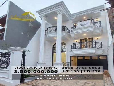 Jagakarsa new house 3 lantai private pool