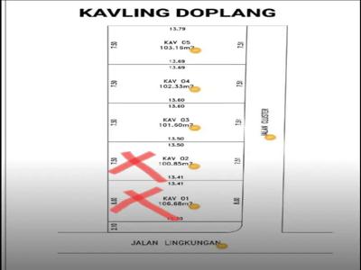 KAVLING DOPLANG, strategis dekat Kampus RSUD dan UMP 3