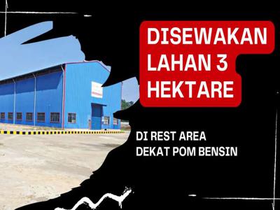 Lahan 3 hektare disewakan di rest area