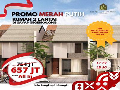 Nirmala Ciwaruga Rumah 2 Lt di ciwaruga 600 jutaan sudah Split Shm