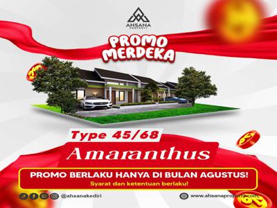 Promo Hunia Merdeka, Type Amaranthus 1Lantai Lokasi Kediri