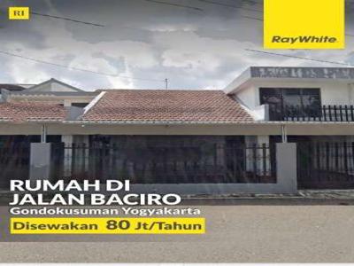 DISEWAKAN Rumah di Jl Baciro