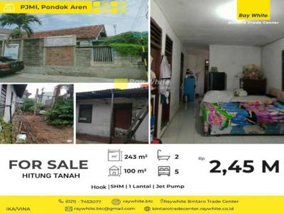 Rumah hitung tanah di kompleks PJMI, Pondok Aren, dijual BU