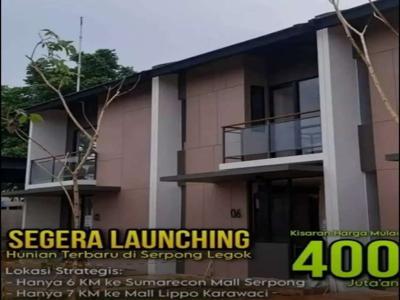 Rumah Keren Dekat 3 Kawasan Elite Di Tangerang, Harga Murah 400jtan