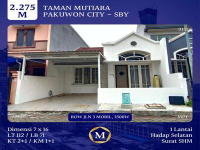 Rumah Minimalis Taman Mutiara Pakuwon City Surabaya Timur Dkt Lebak